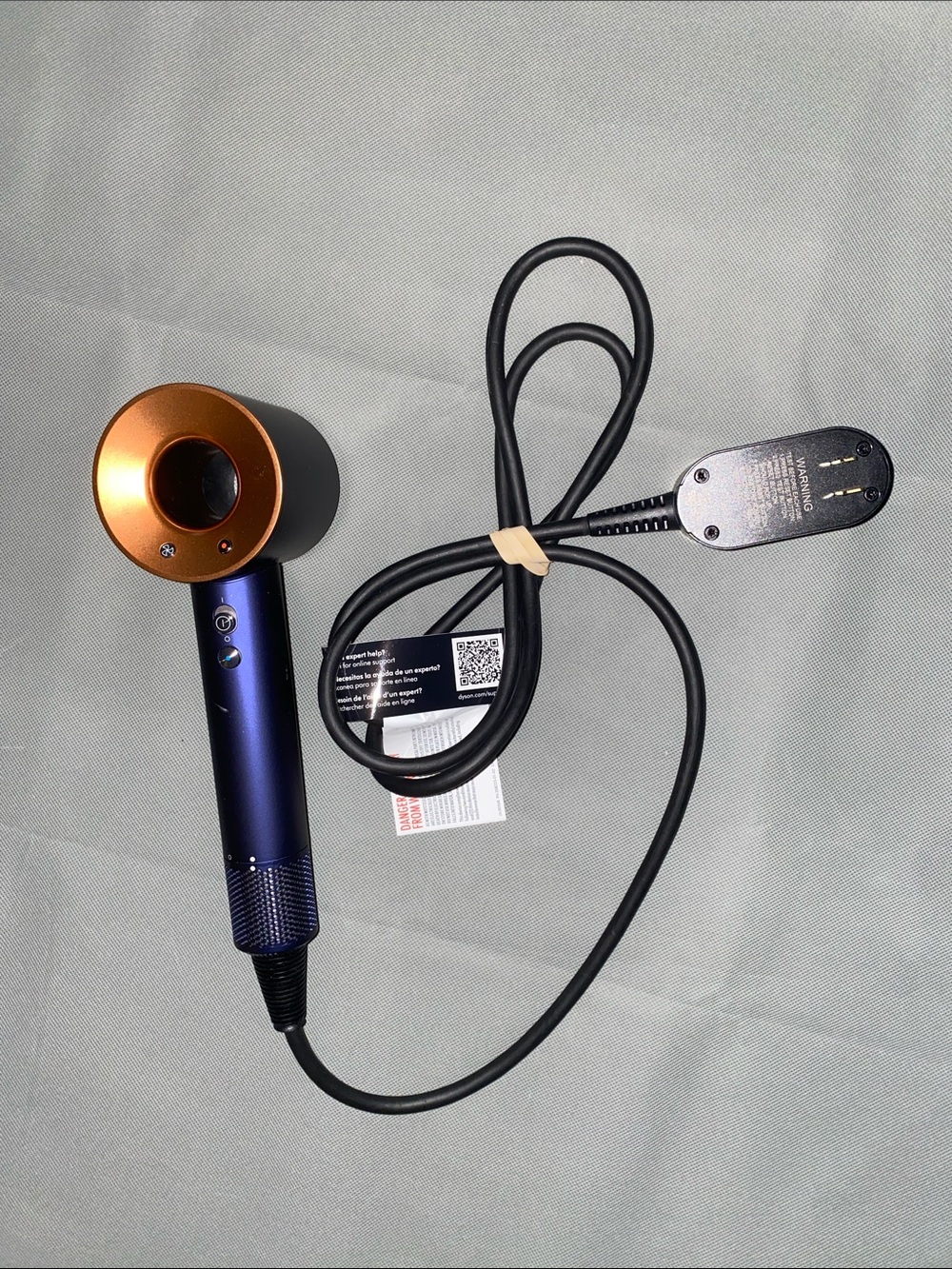 Dyson Supersonic Hairdryer HD07 Prussian Blue / Rich Copper 4 Attachments New